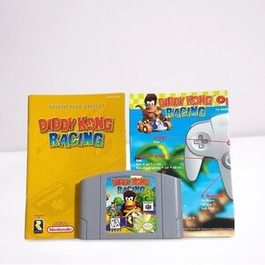 Diddy Kong Racing (Nintendo 64, 1997) N64 With Manual + Insert